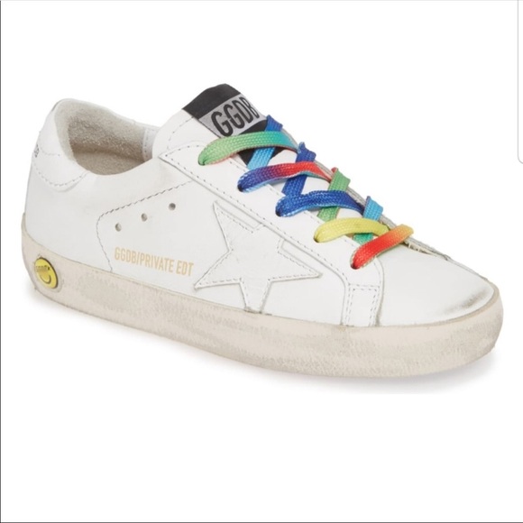 golden goose rainbow sneakers